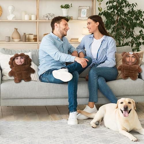 Personalized Muscle Bear Plush Toy, Customizable Your Face Photo Plush Toy - Fun Toy (11.8-19.6 inches) thumbnail 5