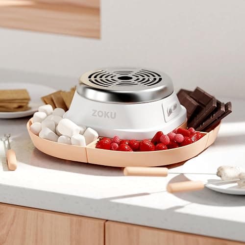 ZOKU S'mores Maker Set - Tabletop S’mores Burner with 6 Reusable Sticks and Recipe Book, Perfect for Delicious, Gooey Treats Indoors thumbnail 2