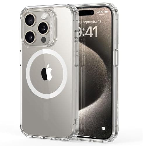 ESR for iPhone 15 Pro Case, Compatible with MagSafe, Military-Grade Protection, Yellowing Resistant, Scratch-Resistant Back, Magnetic Phone Case for iPhone 15 Pro, Classic Series, Clear - Image 1