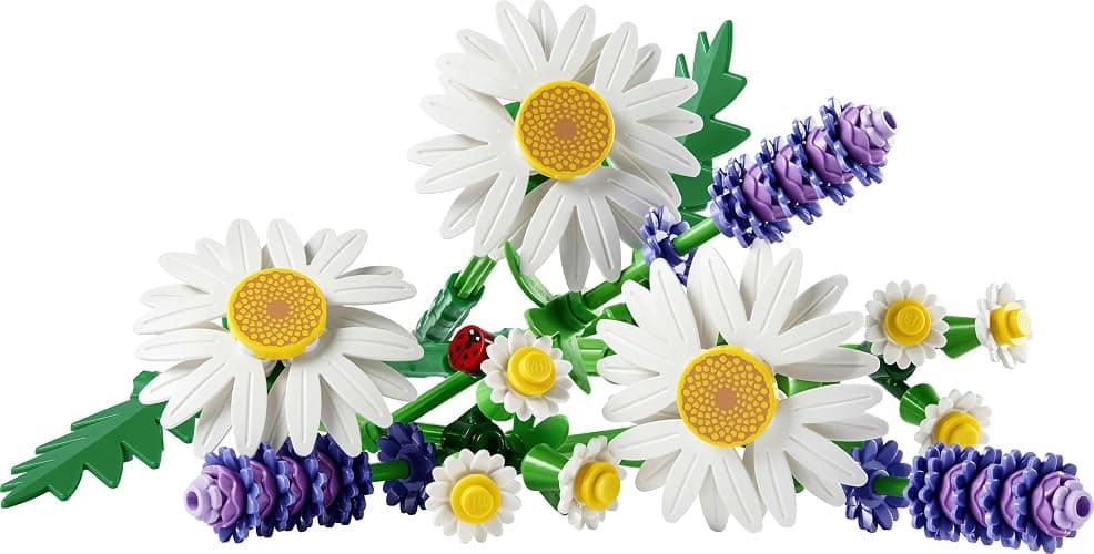 LEGO Botanicals Marguerites - Bouquet de Fleurs Artificielles - Marguerites & Lavande - Décoration Chambre d'enfant DIY - Cadeau d'anniversaire pour Fille 9 Ans ou Adulte Passionné.e de Plantes 11508 thumbnail 11
