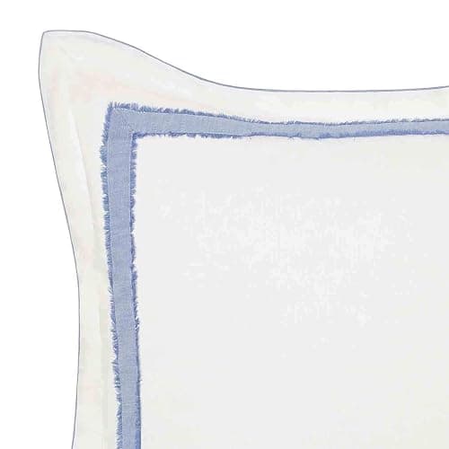 Laura Ashley Mila Euro Sham, 26x26, Blue - 26" x 26" (Pack of 1) - Mila Blue thumbnail 3