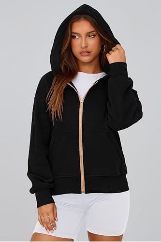 PRETTYGARDEN Hoodies for Women Sweatshirt Zip Up Hoodie Fall Fashion 2025 Trendy Long Sleeve Jackets Winter Clothing Outfits thumbnail 6