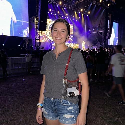 Wuflyover Clear Bag for Stadium Events - Adjustable Strap Clear Shoulder Bag for Concerts & Sports, Game Day Approved thumbnail 3