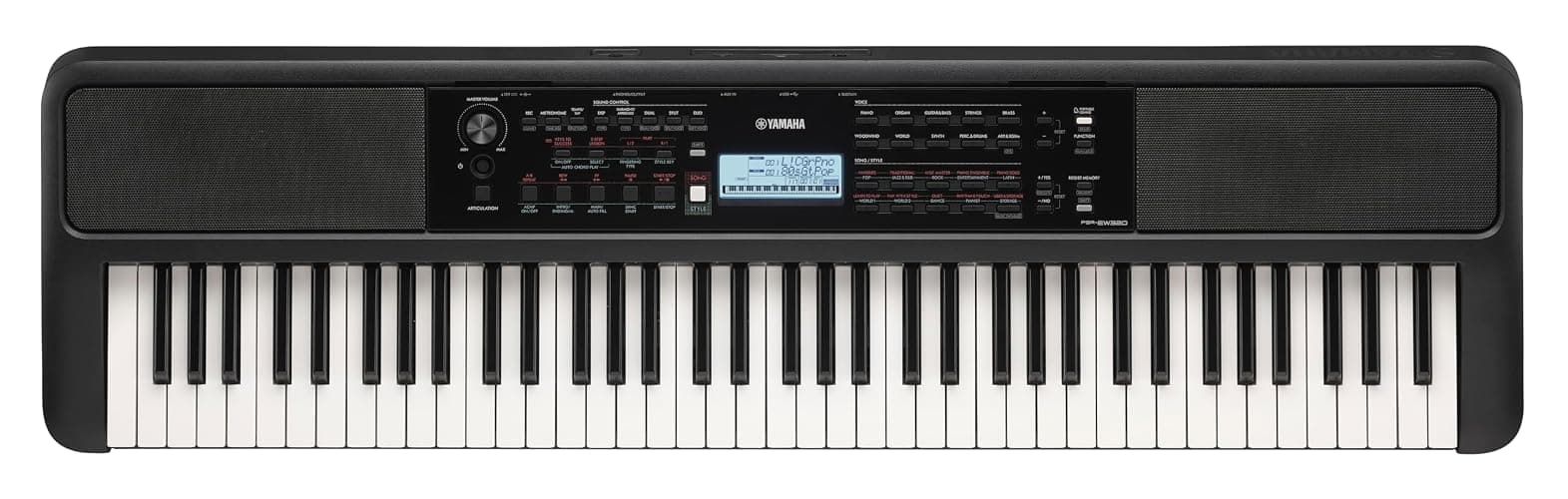 Yamaha PSR-EW320 76 Touch Sensitive Key Portable Keyboard for Beginners with Music Rest, Power Adapter - Image 1