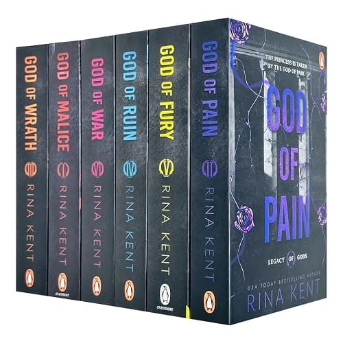 Legacy of Gods Series Collection 6 Books Set By Rina Kent (God of Pain, God of Fury, God of Ruin, God of War, God of Malice & God of Wrath) - Image 1