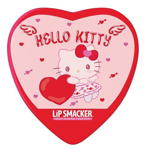 Lip Smacker Heart Tin Lip Balm Trio, Sweet & Fruity Flavors, Moisturizing & Hydrating Lip Care, Sheer Glossy Finish, Fun & Collectible Gift Set for All Ages - Hello Kitty thumbnail 7