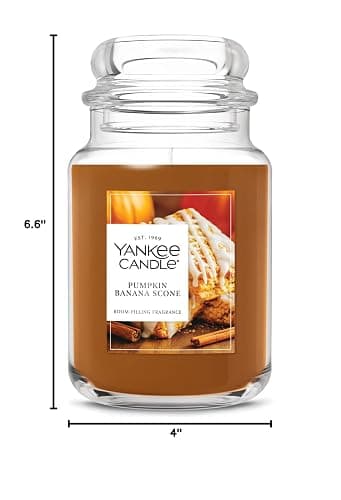Yankee Candle Pumpkin Banana Scone, Holiday Scented Candle, 22oz Large Jar with up to 150 Hour Burn Time, Giftable thumbnail 9