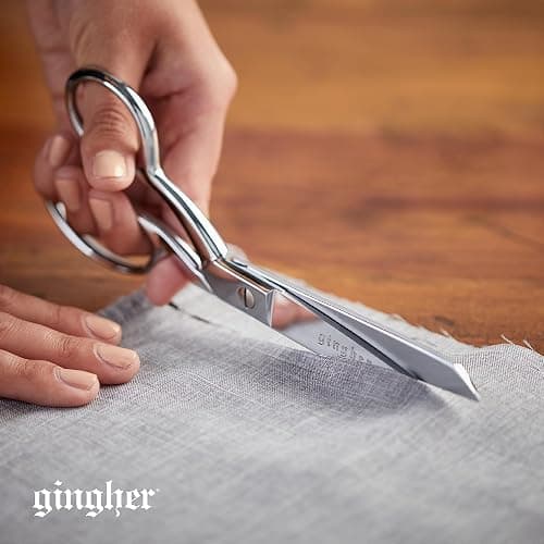 Gingher Dressmaker's Fabric Scissors, 8" Stainless Steel Shears, Sharp Knife Edge Steel Sewing Shears with Protective Sheath for Fabric Cutting and Tailoring thumbnail 8