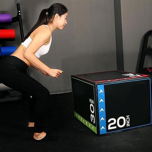 BalanceFrom 3-in-1 Foam Plyometric Jump Box for Home Gym with Multiple Height Options – Versatile Plyo with Non-Slip Surface for Strength, HIIT, Step-Ups, and Agility Training thumbnail 6