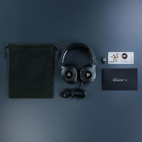 Razer Kraken V4 X Wired Gaming Headset: 40 mm Drivers - Cardioid Mic - Memory Foam Cushions - Chroma RGB Lighting - Type C & Type A Cable - for PC, Mac, PS5, Nintendo Switch, Steam Deck, Smartphone thumbnail 8