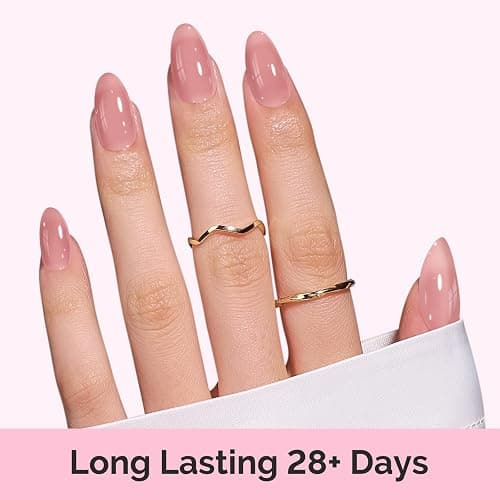 MelodySusie Jelly Gel Nail Polish Set,6 Transparent Colors,Milky or Jelly Texture,Autumn and Winter Dark Colors Soak Off UV LED Light Cure or Salon Manicure and Nail Art DIY at Home thumbnail 4