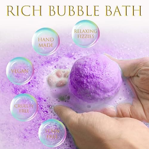 Bath Bombs for Women Gift Set, 15 Pcs Handmade Bubble Bathbombs, Shea & Coco Butter Dry Skin Moisturize, SPA Relaxing Gifts for Women & Men, Her, Girls, Wife, Birthday thumbnail 5