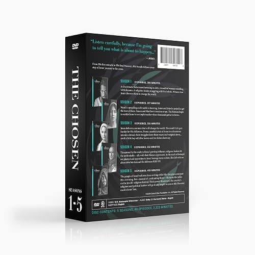 The Chosen: Complete Seasons 1–5 DVD Box Set – 40 Episodes + Bonus Christmas Episode “The Shepherd” – Faith-Based Christian TV Series About the Life of Jesus – Hours of Inspirational Viewing thumbnail 2