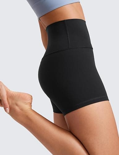 CRZ YOGA Butterluxe Biker Shorts 4'' - High Waisted Booty Workout Volleyball Yoga Womens Spandex thumbnail 4
