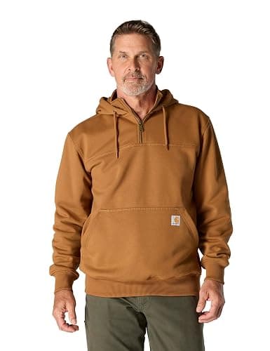 Carhartt mens Rain Defender Loose Fit Heavyweight Quarter-zip Sweatshirt - Image 1