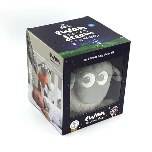 Sweet Dreamers, Ewan the Dream Sheep, Grey - Baby White/Pink Noise Machine and Sleep Aid with Night Light thumbnail 2