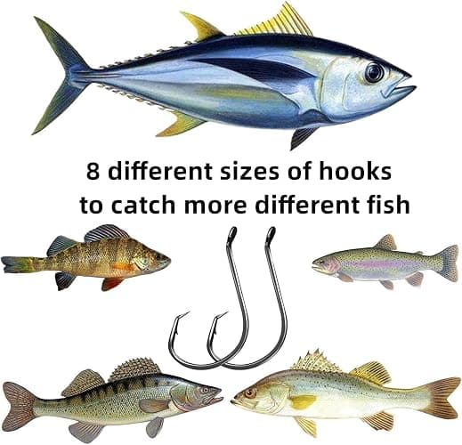 Circle Hooks Fishing Hooks 2X Strong 170PCS/Box|220PCS/Box Octopus Catfish Fish Bulk Fishing Hooks Set Saltwater Freshwater Gear Equipment#1 1/0 2/0 3/0 4/0 5/0 6/0 8/0 10/0 thumbnail 7