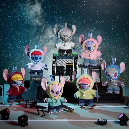 MINISO Disney Stitch GenZ Street Collection Vinyl Plush Pendant Surprise Box Figure Model Random Design Blind Box Toy Collectible Toy for Home Decor Birthday Gifts (Random One Figure) thumbnail 2