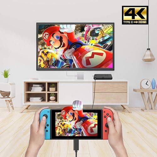 Battony USB C to HDTV Adapter USB Type C Adapter Multiport AV Converter with 4K HDTV Output C Port & 3.0 Fasting Charging Port Compatible for MacBook Pro MacBook Air 2019/2018 iPad Pro 2019 thumbnail 6