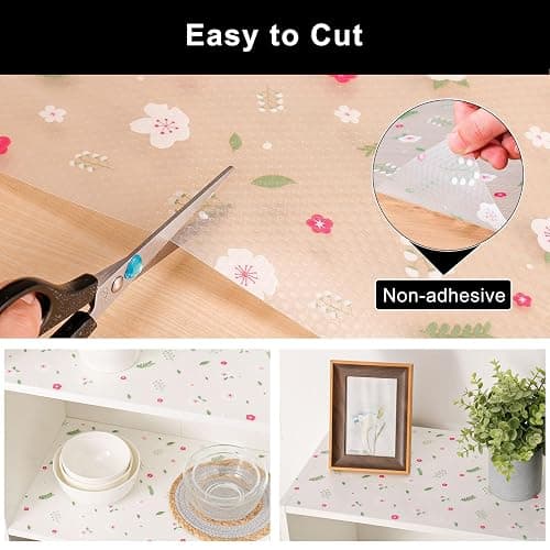 Cooyes Shelf Liner – Premium Non-Adhesive Cabinet & Drawer Liner for Kitchen – Waterproof Shelf Paper with Modern Pattern – Durable EVA Cabinet Mat – Easy to Cut thumbnail 7