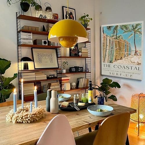 Generic Beach Prints Canvas Wall Art Summer Posters Seascape Gallery Coastal Prints Theme Pictures Wall Decor Teen Girls Room Decor Canvas printed Poster 11x14in Frame Wall Art thumbnail 6