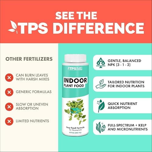 Indoor Plant Food, Complete Liquid Fertilizer for Houseplants, 8oz | Encourages New Growth, Kelp-Enriched Formula, Liquid Concentrate, Gentle for Weekly Feeding, All Indoor Plant Varieties thumbnail 4