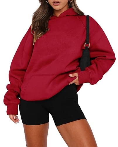 onlypuff Women Pullover Sweatshirt Long Sleeve Hoodies Kangaroo Pocket Fleece Basic Sweater - Image 1