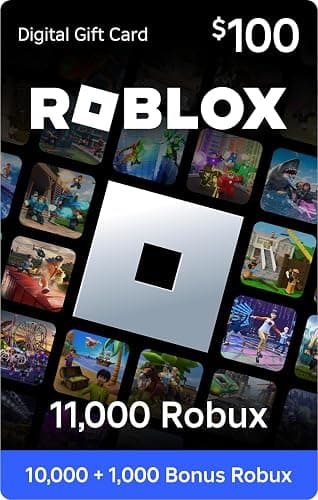 Roblox Digital Gift Card - 11,000 Robux [Includes Exclusive Virtual Item] [Digital Code] - 100 - Image 1