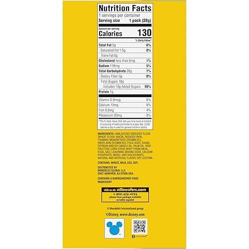 NILLA Wafers Mini Cookies, Vanilla Wafers, 10 Snack Packs thumbnail 4