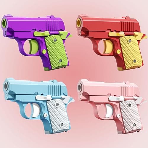 Fidget Gun Toys for Adults, 3D Printed Mini 1911 Small Pistol Toys,A Stress-Relieving Toy Suitable for Relieving ADHD and Anxiety, The Best Gift for Friends (Blue White) thumbnail 7