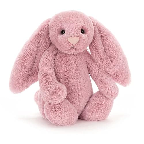 Jellycat Bashful Tulip Pink Bunny Stuffed Animal, Medium 12 inches - Rabbit and Bunny Plush Toy - Classic Children's Gift