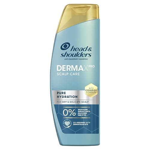 Head & Shoulders DermaXPro Pure Hydration Anti Dandruff Shampoo 300ml for Dry and Delicate Scalp & Hair, Free from Sulphated Surfactants, Silicones and Dyes, With Ceramide Complex - Image 1