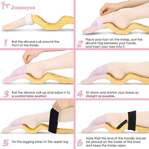 Jomuyee Ballet Foot Stretcher Set Original Pine Dance Foot Arch Enhancer for Dancer, Gymnastics, Yoga People, Gift Idea thumbnail 4