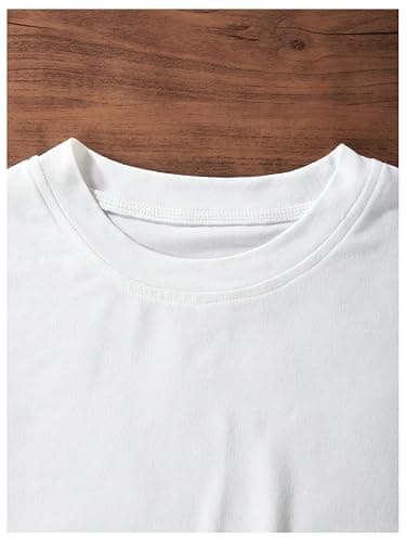 RoseSeek Girl's Letter Bow Graphic Tees Short Sleeve Crewneck Cute Shirts for Teen Girls Trendy thumbnail 2