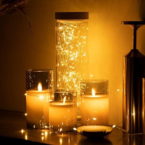 SINAMER 6 Pack Fairy Lights Battery Operated String Lights, 7ft 20 Led Mini Lights, Waterproof Silver Wire Starry for Mason Jars DIY Wedding Party Bedroom Christmas (Warm White) thumbnail 7