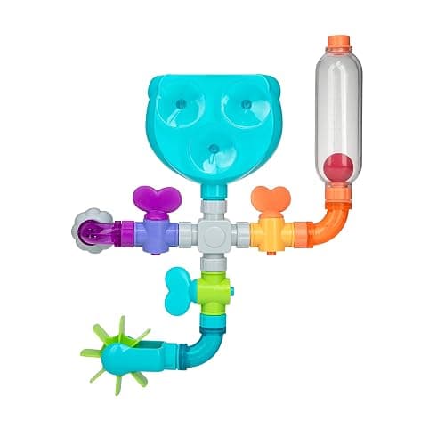 Nuby Wacky Waterworks Pipes Bath Toy - Baby Bathtub Toy with Interactive Features for Cognitive Development thumbnail 6