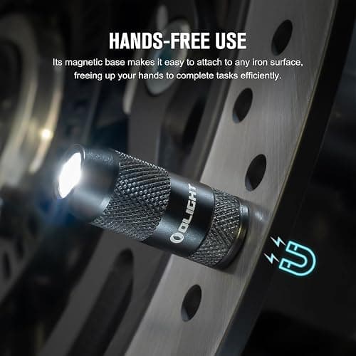 OLIGHT IMINI 2 EDC Rechargeable Keychain Flashlight, 50 Lumens Compact and Portable Mini LED Keyring Lights with Built-in Battery Ideal for Everyday Carry and Emergencies (Black) thumbnail 3
