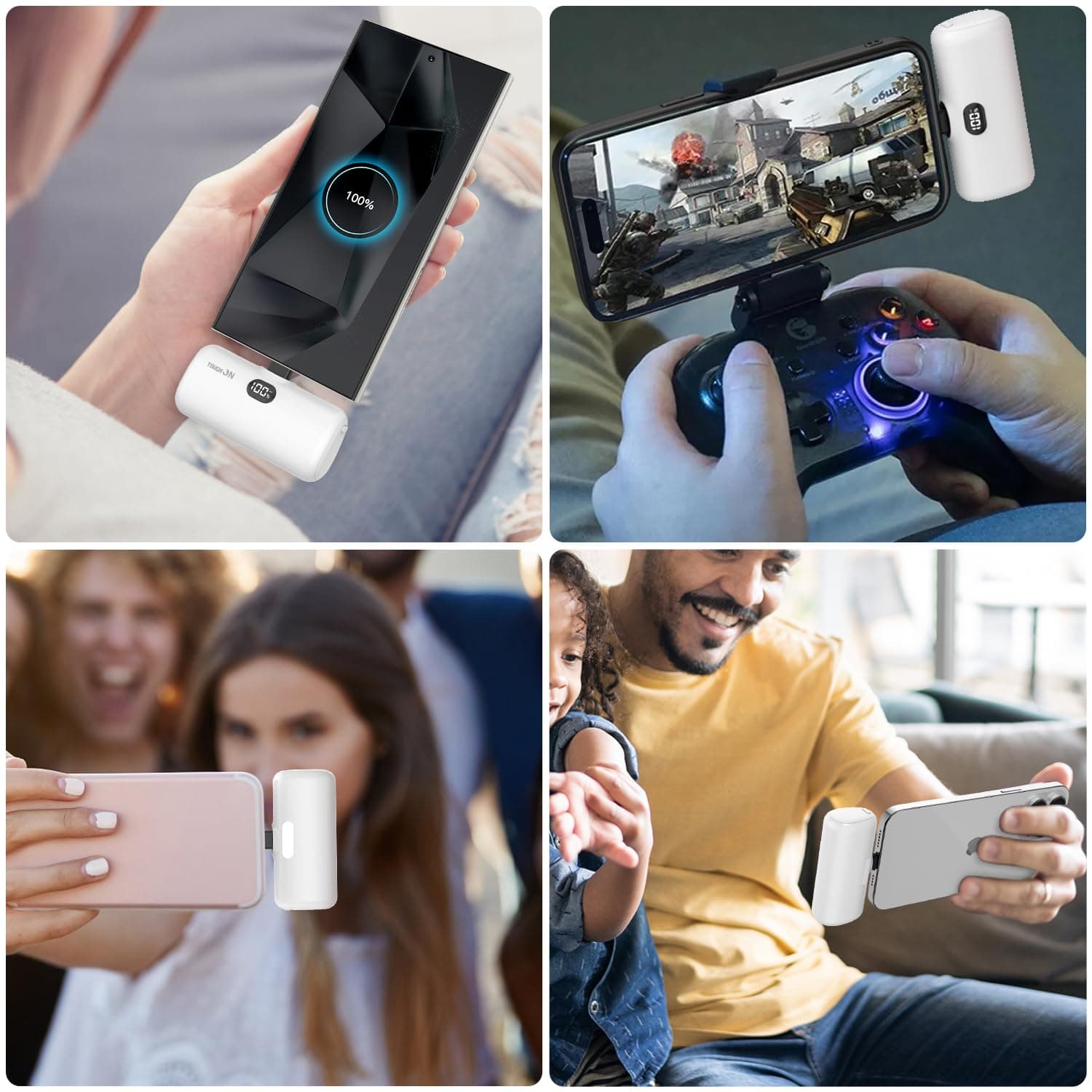 TOUGH ON Mini Portable Charger 5000mAh Power Bank PD Fast Charging, LCD Display Small Battery Pack Compatible with iPhone 14,13,12 Pro/Plus/Pro Max,11 and More thumbnail 9