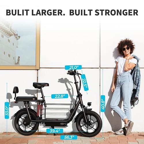 850W/ 819W Peak Electric Scooter with Seat, 20MPH & 25/40 Miles Range, Dual Suspension, Cruise Control, 14"/ 16" Folding E Scooters with Key Start & Basket thumbnail 8