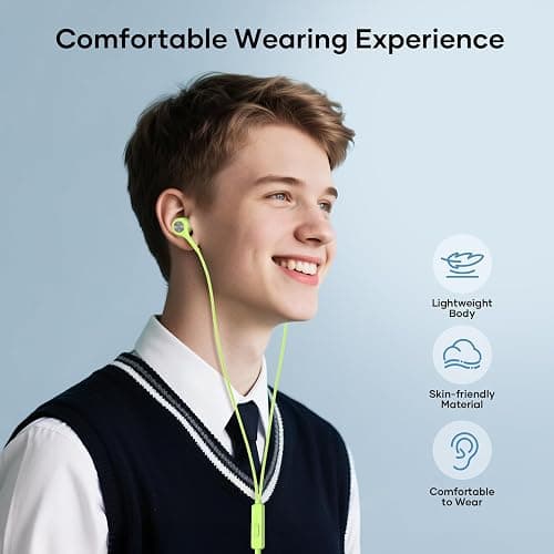 LWZCAM Wired Earbuds with Microphone 5 Pack, in-Ear Headphones with Heavy Bass, High Sound Quality Earphones Compatible with iPad, Laptop, MP3, Android Smartphones, Fits All 3.5mm Jack Device thumbnail 6