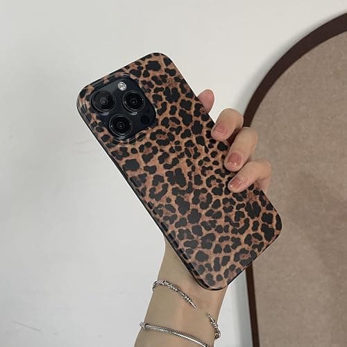 owwiktten Brown Cheetah Print Leopard Phone Case for iPhone 15 6.1 inch Retro Trendy Luxury Matte Slim Protective Cool Girls Women Funda Cover for iPhone 15 thumbnail 4