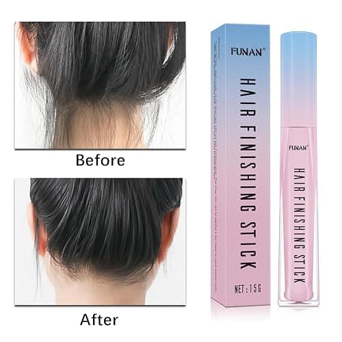 5 Packs Set Hair Wax Stick，Hair Finishing Stick and Edge Brush Rat Tail Comb Bristle Hair Brush，Slick Stick for Hair Non-greasy Styling Hair Pomade Stick，Hair Bun Hair Accessories for Women Grils thumbnail 3