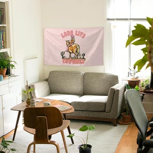 Zach Music Flags Long Live The Cowgirls Flags Aesthetic Decorative Durable 3x5 Feet Flag Suitable For Indoor And Outdoor Decorate for College Dorm Room ,Parties, travel, filming, events, festivals thumbnail 4