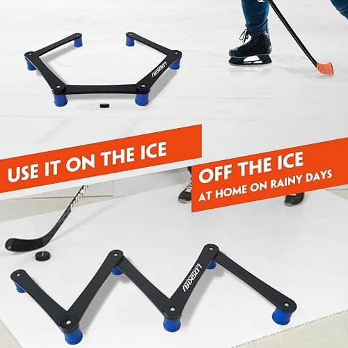 LOSKIA Hockey Training Equipment, Adjustable 5-Section/7-Section Hockey Stick Handling Trainer for Puck Control and Stick Speed, Durable and Portable Hockey Training Aids thumbnail 2