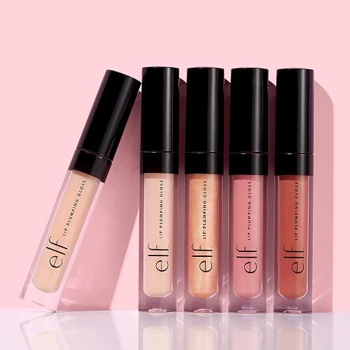 e.l.f. Lip Plumping Gloss, High-Shine Sheer Color, Hydrates & Creates Fuller Lips With Vitamin E, Vegan & Cruelty-Free, Pink Cosmo thumbnail 8