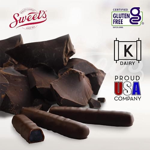 Sweet Candy Company Dark Chocolate Blueberry Sticks - Gourmet Chocolate Covered Sticks, Chocolate Fruit Flavored Sticks, Gift Idea for Holidays, Gluten Free, Kosher - 10.5 oz Box thumbnail 2