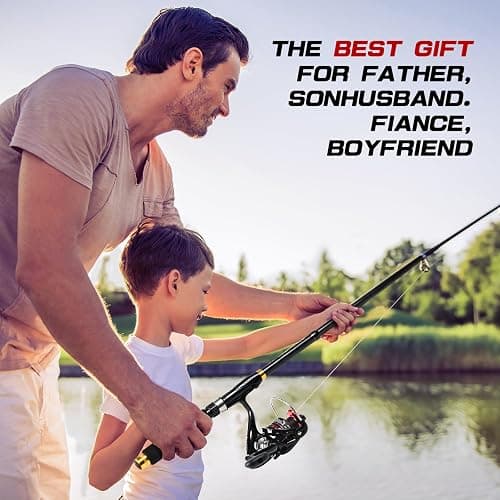 Kalynsung 6.89ft Fishing Rod and Reel Combo, 2PCS Telescopic Carbon Fiber Fishing Rod, Spinning Reels *2, Fishing Line *2, Fishing Hooks Bait Set, Portable Fishing Pole Set with Carrier Bag thumbnail 5