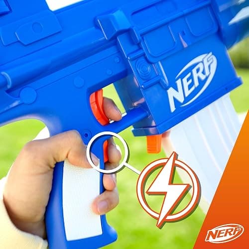 Nerf Fortnite Blue Shock Blaster, 10-Dart Clip, 10 Elite Nerf Darts, Includes Bonus Code to Unlock The Beat Wrap in The Game, Motorized Dart Blaster thumbnail 5