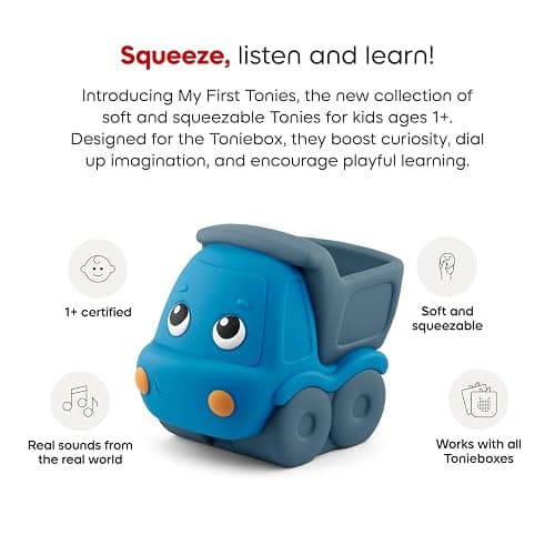 My First Tonies: Construction Set - Excavator, Cement Mixer, and Truck Soft and Squeezable Audio Toy Figurines thumbnail 6