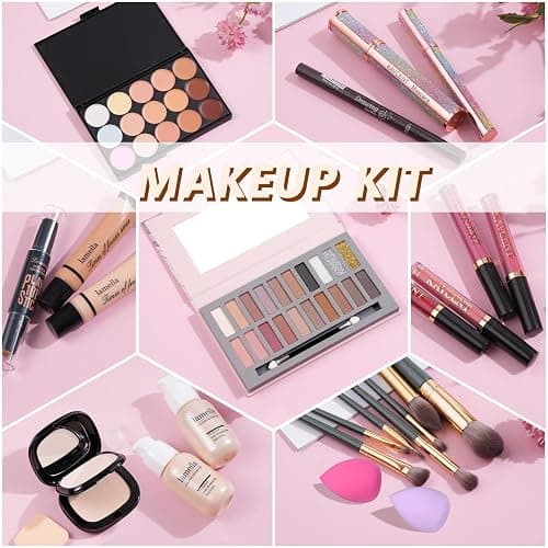 Makeup Set Makeup Kit for Women Full Kit Makeup Sets for Teens Women Gift Eyeshadow Palette Lipgloss Foundation concealer Makeup Kit for Teens Teenager thumbnail 7